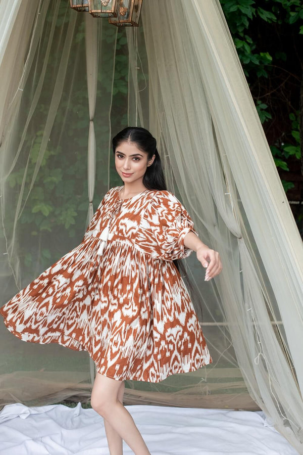 Meraki "live-in" mini dress