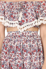 Sicilian dream off shoulder cape coord