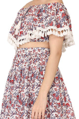 Sicilian dream off shoulder cape coord